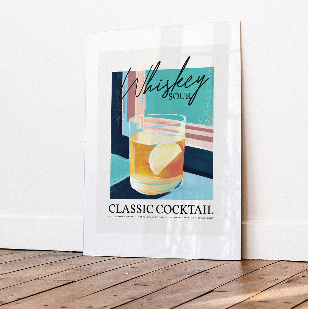 Whiskey Sour Poster Abstract Window