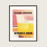 Whiskey Sour Poster Pastel